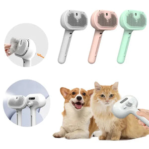 Easy-Clean Pet Grooming Comb – Self-Cleaning Brush for Effortless Deshedding