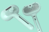 Easy-Clean Grooming Comb in use on pet fur