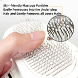 Easy-Clean Grooming Comb bristle close-up