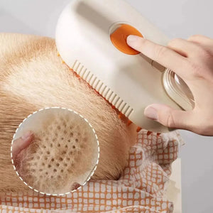 Feline Steam Groomer – Gentle Steam Brush for Deep Fur Cleaning & Comfort - FurVenity