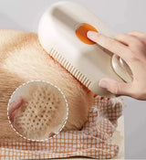 Feline Steam Groomer collected pet hair result