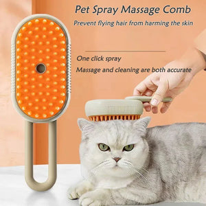 Feline Steam Groomer – Gentle Steam Brush for Deep Fur Cleaning & Comfort - FurVenity