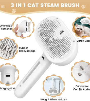 Easy-Clean Grooming Comb for Pets