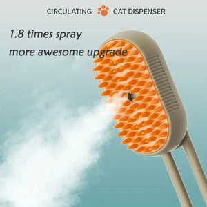 Feline Steam Groomer – Gentle Steam Brush for Deep Fur Cleaning & Comfort - FurVenity