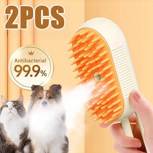 Feline Steam Groomer – Gentle Steam Brush for Deep Fur Cleaning & Comfort - FurVenity