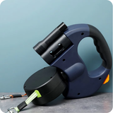 2-in-1 Retractable Dog Leash worn by a dog outdoors