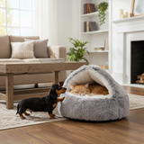 Semi-Closed Pet Bed Nest washable cover detail