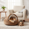 Semi-Closed Pet Bed Nest - front view