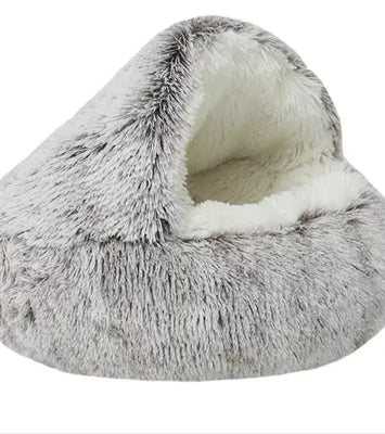 🐾 Semi-Closed Pet Bed – Cozy Year-Round Comfort