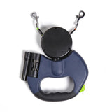 2-in-1 Retractable Dog Leash LED light detail