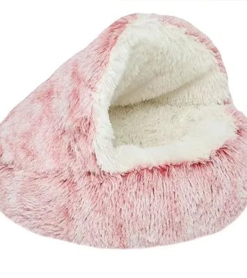 🐾 Semi-Closed Pet Bed – Cozy Year-Round Comfort